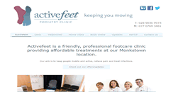 Desktop Screenshot of activefeetpodiatry.co.uk